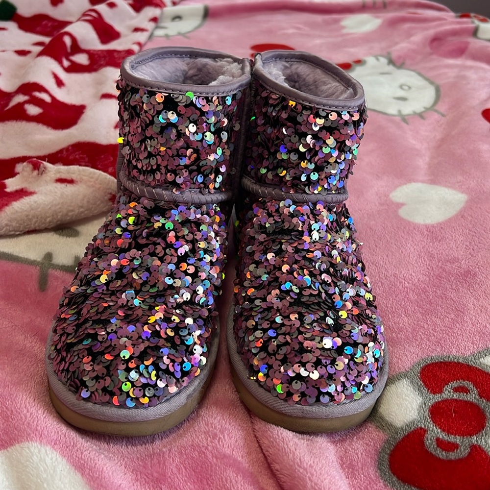 Purple sequin Uggs